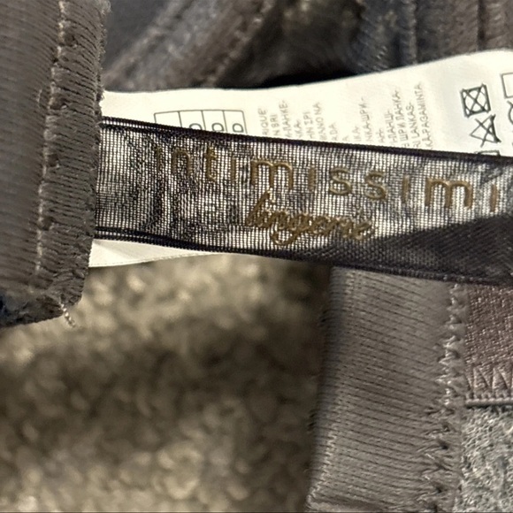 Intimissimi Gray Francesca Lace Floral Romantic Balconette Bra Size 36 D - Picture 9 of 16